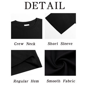 Camiseta de Algodón para Hombre con Logotipo Personalizado al por Mayor OEM/ODM, Camiseta Transpirable Lisa de Alta Calidad para Hombre - Product Image 2