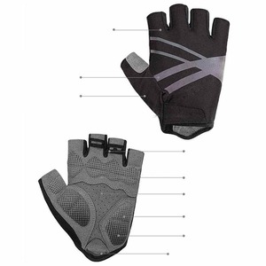 Gants de cyclisme unisexes de haute qualité, à doigts complets, respirants, compatibles écran tactile, avec fermeture éclair, en polyester/coton/cuir, logo personnalisé pour - Product Image 1