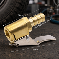Raccord de gonflage robuste en laiton avec levier autobloquant, connecteur de pompe à air, embout de tuyau, pour voiture et camion, valve de pneu