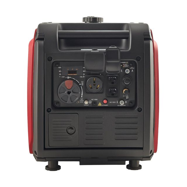 Quiet 4200W Peak Watt Dual Fuel Inverter Generator Portable Power Station Home Outdoor Use LP Gas Electric Compatibility Model