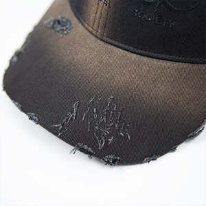 Gorras de Béisbol de Moda Personalizadas con Bordado de Logotipo, Estilo Vaquero Negro, Lavado Retro, Vintage, Hip Hop - Product Image 5