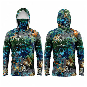 Camiseta de Pesca Personalizada con Estampado Completo para Hombre, Manga Larga, Protección Solar UPF 50+, Jersey Deportivo con Protección UV - Product Image 1