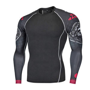 OEM custom men's rash guard <b>long</b> <b>sleeve</b> surf-wear 100% uv protection athletic <b>swim</b> shirts bulk supply snorkeling <b>tops</b> - Product Image 5