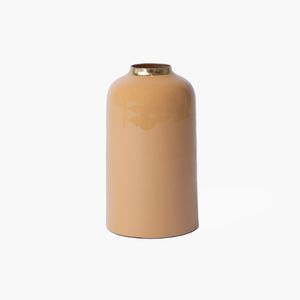 เหล็กแจกันเหล็กสีขาวที่มีขอบทอง L D. 15ซม. ความสูง: 27ซม. - Product Image 4