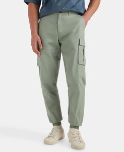 Pantalon de jogging streetwear en gros, personnalisé avec logo OEM, 100 % polyester, vierge, pour la gym et le sport, avec cordon de serrage, style cargo, pour hommes - Product Image 5