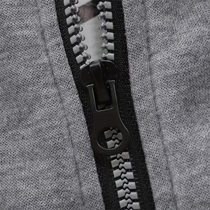 Chaqueta de Franela con Capucha para Hombre, Diseño Personalizado en la Parte Delantera, Talla Única, Patrón Sólido, Corte Holgado, Tela Suave - Product Image 6