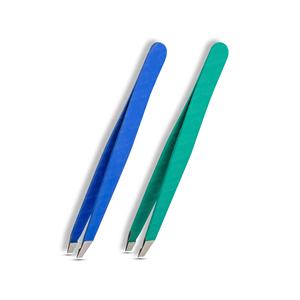 Ensemble de 2 pinces à épiler de haute qualité, pinces à épiler professionnelles en acier inoxydable, précises, adaptées pour éliminer les poils incarnés - Product Image 3