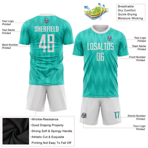 Uniforme de fútbol ligero, conjunto de camiseta y pantalones cortos, transpirable, uniforme deportivo de equipo para entrenamiento y partidos de fútbol, alta calidad - Product Image 4