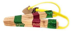 Slingshot en bois indien artisanal VASHE Jagmoolya, respectueux de l'environnement, pour le tir à la cible (lot de 1) - Cadeau - Product Image 2