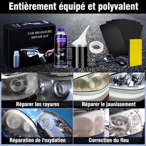 <span class=keywords><strong>Kit</strong></span> de Restauration de Phares de Voiture 650ml – Nettoyant et Polissant pour Phares, Élimine le Jaunissement et l'Oxydation pour Voitures, Camions et VUS - Product Image 3