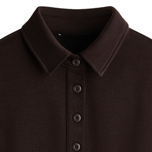 Pull molletonné à col pour femme, vente en gros, décontracté, à manches longues, chaud et confortable, style streetwear, vêtements personnalisés - Product Image 4