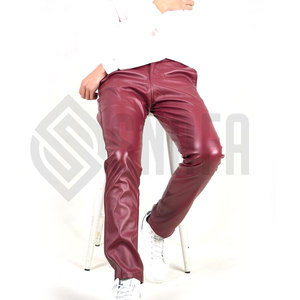 Best Supplier Genuine Leather Best Quality Men's Leather Pants Fashion Wear Premium Quality Men's Leather Pants - Product Image 2