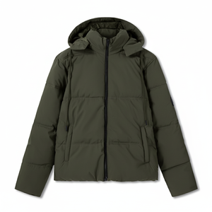 Chaqueta Acolchada de Plumón para Invierno, Fabricada por OEM/ODM, Abrigo Cálido para Hombre y Mujer con Logotipo Personalizado - Product Image 2