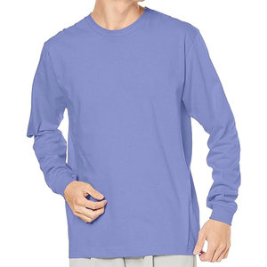 T-shirts pour hommes à col rond, manches longues, jaune foncé, épaules tombantes, imprimés - Product Image 4
