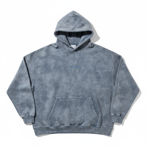 Oversized Tie-Dye Hoodie <b>Men</b> Cotton French Terry Casual <b>Pullover</b> With Front Pocket Autumn Wear - Product Image 1