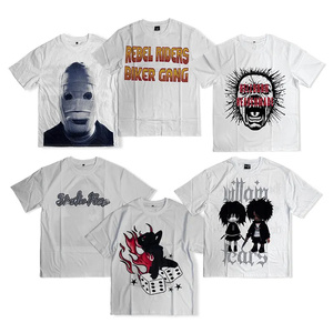 Camiseta Unisex Y2K con Lavado Ácido Vintage, 100% Algodón Peinado, Estilo Holgado, Gráfico, Manga Corta, Cuello Redondo, 220g, Estilo Urbano Hip Hop - Product Image 1