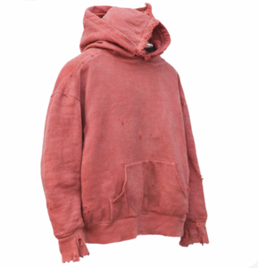 Sudadera con capucha personalizada vintage con lavado ácido, efecto desgastado, corte regular, bordado sólido, 100% algodón, forro polar pesado de 500 g/m², impermeable, para otoño. - Product Image 4