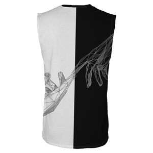 Débardeur de sport unisexe sans manches 100 % coton, logo personnalisé, respirant, séchage rapide, anti-plis, pour entraînement et tenue décontractée, imprimé unique - Product Image 2