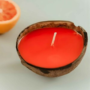 Bougie écologique en noix de coco, bougies durables en cire de coquille de coco, prix bas, pièces de décoration naturelle pour la maison - Product Image 4