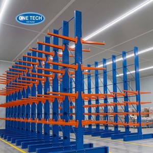 Customization Heavy Duty Cantilever <b>Racking</b> <b>System</b> Electrostatic powder coating Steel Adjustable Arms for Industrial Pipe Timber - Product Image 4