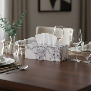 Designer Shaded Marble Tissue <b>Box</b> Case Perfect for Countertop <b>Vanity</b> Bed Side Use and Dining Table Setup Wholesale From India - Product Image 6