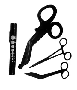 Black EMT Paramedic Tools Medical Bandage Scissors Shears Penlight Hemostat high quality in low price