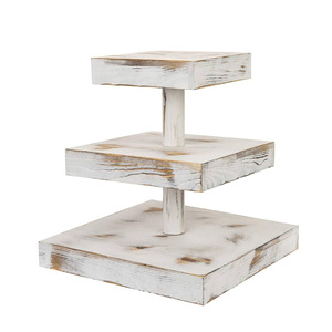 Wooden Multi Tier Cake Stand Acacia Dessert Display <b>Rack</b> Cake Platter for Wedding Party <b>Baking</b> Cup Cake Stand Fruit Stand - Product Image 3