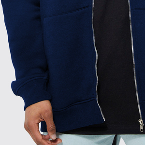 Sweat-shirt à capuche bleu marine pour homme, imprimé « Manger, Dormir, Investir, Répéter », coupe classique, en molleton de coton, décontracté, respirant, pour l'hiver - Product Image 4