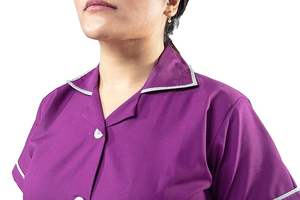 Nouvelle conception de tenue médicale tissée, uniforme d'hôpital, uniforme d'infirmière, ensemble de blouses d'été à manches courtes, unisexe - Product Image 4