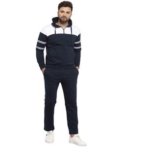 ชุดวอร์มวิ่งแบบมีซิปสำหรับผู้ชายชุดวอร์มผ้าฝ้ายถักเทคโนโลยีพิเศษโลโก้ตามสั่ง - Product Image 1