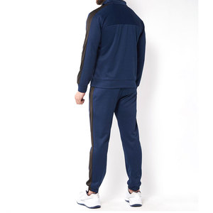 Survêtement bleu marine pour homme, manches longues, couleur unie, design sportif, matière respirante en polyester et coton, vêtement d'automne, coupe classique - Product Image 4