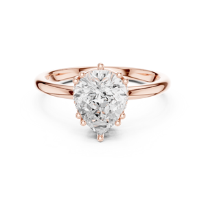 Impresionante Anillo de Compromiso Art Deco con Moissanita Creada en Laboratorio, Elaborado en Acero Inoxidable - Joyería Clásica - Product Image 1