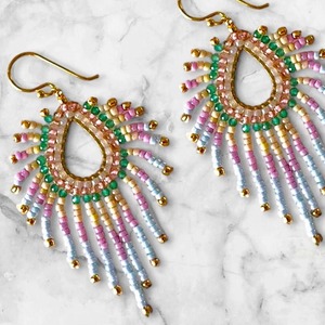 Expert Polishing Beaded Earrings Skilled Handcraft Beaded Earrings Solid Color Beaded Earrings Custom Factory Wholesale Use Bead - Product Image 6