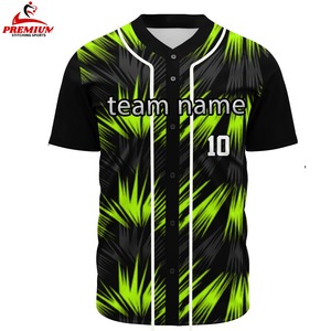 Maillot de baseball personnalisé de haute qualité, sublimation, tissu léger et doux, coupe confortable, respirant - Product Image 1