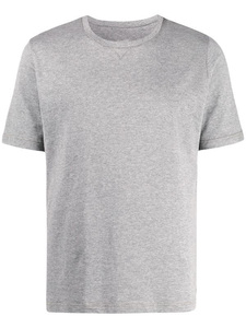 เสื้อยืดคอกลมแขนสั้นผู้ชาย สีน้ำเงิน ทรงปกติ ผ้าฝ้าย ทอแบบเจอร์ซีย์ สีพื้น ย้อมสีเรียบ - Product Image 5