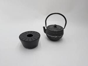Théière japonaise en fonte avec bougie, 600 ml, émaillée, compatible cuisinière, résistante à la chaleur, infuseur à thé en vrac - Product Image 3
