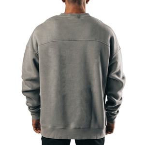 Sudadera con cuello redondo de algodón 100% para hombre, ropa para parte superior masculina, con logotipo personalizado - Product Image 3