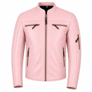 Chaqueta de Motocicleta de Cuero de Búfalo Personalizada para Hombre y Mujer, Estilo Biker, Transpirable, Diseño Personalizado OEM - Product Image 1