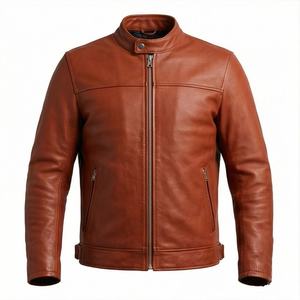 Vêtements pour hommes, design de vêtements de course, vestes de moto à manches longues, équipement de sécurité en cuir de haute qualité, couleur personnalisée - Product Image 1