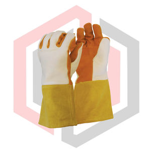 Gants de soudage TIG souples en cuir pleine fleur, antistatiques, résistants aux déchirures, haute qualité, pour le travail quotidien, sécurité incendie, sans silicone - Product Image 1