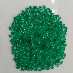 Ónix Verde Natural, Corte Ovalado de 4x3MM, Gema Suelta de la Mejor Calidad para Joyería, Gemas de Red Mountain - Product Image 2