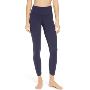 Leggings Deportivos para Mujer al por Mayor, Pantalones de Yoga de Cintura Alta de Color Liso para Dama, Leggings de Gimnasio Personalizados Anti-Pilling - Product Image 5