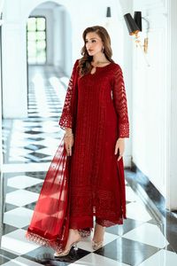 Pakistani Party Wear Evening Dresses Elegant Embroidered <b>3</b> Piece Suit Custom Sizes Colors Traditional Fashion - Product Image 2