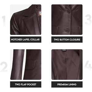 Manteau long classique en cuir véritable pour femme – Veste d'extérieur élégante et sur mesure pour l'hiver – Vêtement personnalisé de qualité supérieure - Product Image 5
