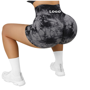 Shorts Deportivos de Yoga para Mujer, Cintura Alta Elástica, Fáciles de Usar, Duraderos, Transpirables, de Secado Rápido, Ligeros, Elásticos, Casuales, para Gimnasio - Product Image 1