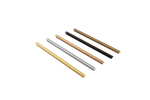 Tirador largo de aluminio para armario, tirador de barra de doble tono Ostrich, negro seda, dorado seda, PVD oro, oro rosa, herrajes para tiradores de puerta de armario - Product Image 2