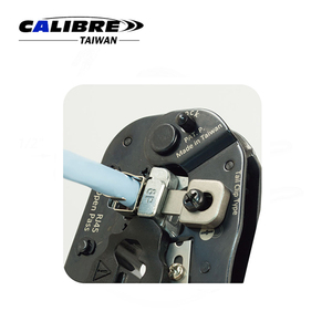 TAIWAN CALIBRE 8P Open Pass and Shielded Tail Clip (External Ground) Modular Plug Crimping Pliers - Product Image 5