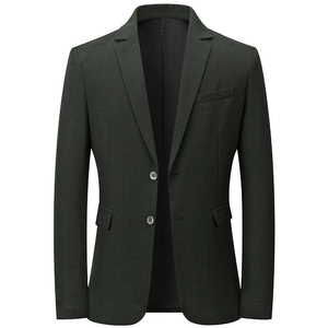Blazer décontracté haut de gamme pour homme, coupe ajustée, veste de costume légère, mode bureau, OEM, marque privée, vente en gros, usine - Product Image 3