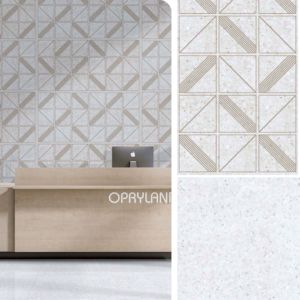 กระเบื้องบุผนังลายแกะสลักพอร์ซเลนขนาด 600x1200 มม. หรูหราสำหรับตกแต่งผนังล็อบบี้โรงแรมระดับไฮเอนด์  ตกแต่งผนังภายในระดับพรีเมียม - Product Image 2