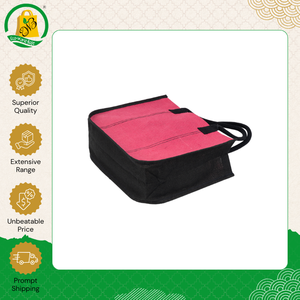 Professional Supplier Selling Best Quality <b>Plane</b> Red Color PP Laminated Tote Jute <b>Bag</b> with Weaved Padded Handle from India - Product Image 2